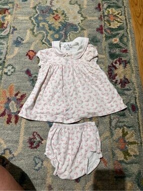 Kissy Kissy White and Pink crab beach Set
